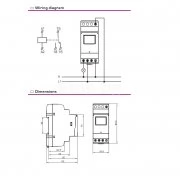 Reletek RD-TP16A седмичен програмируем таймер, 1 канал, 50 програми RD-TP16A Reletek
