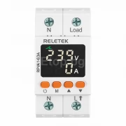 Reletek RPVA1-63A Реле за контрол на напрежение и ток, монофазно, 63A RPVA1-63A Reletek