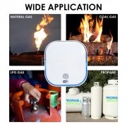 WiFi смарт газ детектор за запалими газове с контрол през мобилно приложение WiFi смарт газ детектор за запалими газове с контрол през мобилно приложение SNT961W-CH4