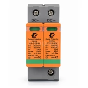 Катоден отводител DC500V, 2P, SPD, арестор, E-ETOP, 20-40KA UP2.8Kv фотоволтаични системи SPD-500V E-etop