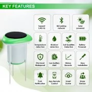 Интелигентен сензор за почва с Wi-Fi, измерване на влажност, температура и електропроводимост SQM-545