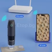 WIFI и PC микроскоп с увеличение 500-1000х и резолюция 2MP Full HD1920x1280P T10