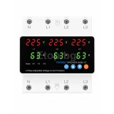 Трифазна защита по напрежение,ток, фазов дисбаланс 63А