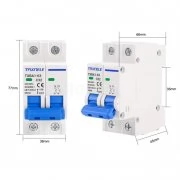 Aвтоматичен прекъсвач (MCB), 63A, 2P, AC 230/400V Aвтоматичен прекъсвач (MCB), 63A, 2P, AC 230/400V TXBA1-63 Taxnele