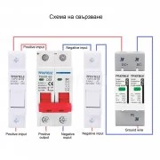 Автоматичен предпазител прекъсвач 16A 2P DC1000V соларни системи TXBD1-16 Taxnele