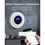 WiFi детектор за изтичане на газ, пропан-бутан, метан, aларма за дома C30W