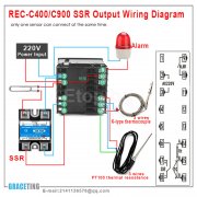 Digital PID Intelligent Temperature Controller Universal, SSR Output REX-C900SSR