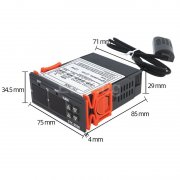 Контролер за температура и влага, влагомер, терморегулатор на 24V 10A STC-3028-24V