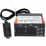 Контролер за температура и влага, влагомер, терморегулатор на 24V 10A STC-3028-24V