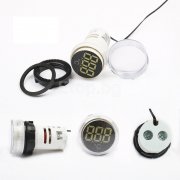 Мини LED цифров термометър, AC 220V, -20-119 °C, бял TW220V