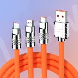 USB силиконов кабел за бързо зареждане 120W Micro usb, Type C, IOS USB силиконов кабел за бързо зареждане 120W Micro usb, Type C, IOS