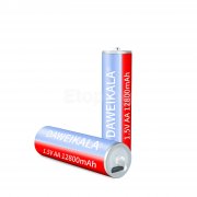Презареждаема li-ion батерия АА 1.5V, 12800mAh, USB Type C, 2 бр. AA-12800 Daweikala