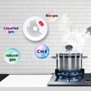 WiFi детектор за изтичане на газ, пропан-бутан, метан, aларма за дома Tuya Smart home CG20