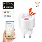 WiFi детектор за изтичане на газ, пропан-бутан, метан, aларма за дома Tuya Smart home CG20