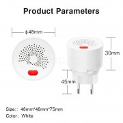 WiFi детектор за изтичане на газ, пропан-бутан, метан, aларма за дома Tuya Smart home CG20