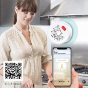 WiFi детектор за изтичане на газ, пропан-бутан, метан, aларма за дома Tuya Smart home CG20