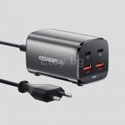 Бързо зарядно за телефон GaN, 67W, 2x USB-А, 2x USB-C Бързо зарядно за телефон GaN, 67W, 2x USB-А, 2x USB-C ES-CD35 ESSAGER