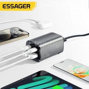 Бързо зарядно за телефон GaN, 67W, 2x USB-А, 2x USB-C Бързо зарядно за телефон GaN, 67W, 2x USB-А, 2x USB-C ES-CD35 ESSAGER