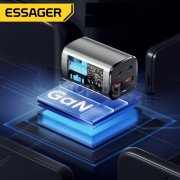 Бързо зарядно за телефон GaN, 67W, 2x USB-А, 2x USB-C Бързо зарядно за телефон GaN, 67W, 2x USB-А, 2x USB-C ES-CD35 ESSAGER