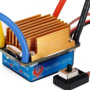 Спийд-контролер за четкови мотори 12V, 320A, 2-3S lipo, влагозащитен ESC320A