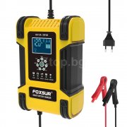Автомобилно интелигентно зарядно устройство за батерии 12V/12А, 24V/6А за AGM, GEL, Lead-Acid, LiFePO4 батерии Автомобилно интелигентно зарядно устройство за батерии 12V/12А, 24V/6А за AGM, GEL, Lead-Acid, LiFePO4 батерии FBC122412D Foxsur