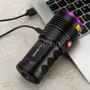 UV лед фенер с 6 LED х 365nm, 120W, презареждаема батерия H46 Alonefire