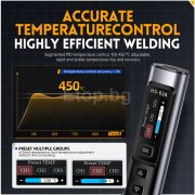 FNIRSI HS-02A USB поялник DC 100W преносим интелигентен с регулируема температура КИТ1 FNIRSI HS-02A USB поялник DC 100W преносим интелигентен с регулируема температура КИТ1 HS02-KIT1 FNIRSI