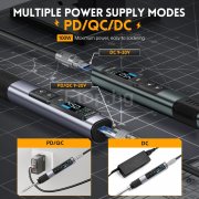FNIRSI HS-02A USB поялник DC 100W преносим интелигентен с регулируема температура КИТ1 FNIRSI HS-02A USB поялник DC 100W преносим интелигентен с регулируема температура КИТ1 HS02-KIT1 FNIRSI