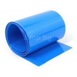 Термосвиваемо фолио PVC 1000Х130X0.1MM, за изолация на батерия, син цвят