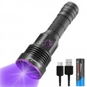 UV лед фенер с 3 LED х 365nm, 60W, презареждаема батерия UV лед фенер с 3 LED х 365nm, 60W, презареждаема батерия SV43 Alonefire
