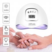 Лампа за маникюр, UV лампа за гел лак 120W автоматичен старт и контрол на температурата SunX5max