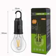 Акумулаторна LED къмпинг лампа, стандартна форма, топла жълта светлина T01