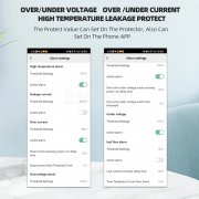 Монофазен WIFI смарт електромер, цветен дисплей и множество защити Tuya Smart Life 100А TVPS1-100SP Taxnele