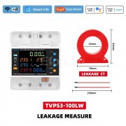 Трифазен WIFI електромер 100А с трансформатор множество защити Tuya Smart Life 380V TVPS3-100LW Taxnele