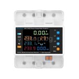 Трифазен WIFI електромер 100А с множество защити Tuya Smart Life 380V