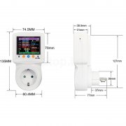 WIFI Контакт, електромер със задаване на цена, множество защити и връзка с Tuya TXM-16SW Taxnele