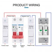 Катоден отводител DC600V 2P 20-40KA UP3.2Kv TXSD40КA-600V Taxnele