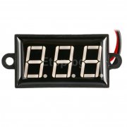 Влагоустoйчив волтметър 42 x 24 - червен IP68 VVB-RED